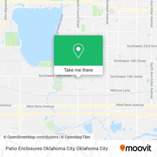 Patio Enclosures Oklahoma City map