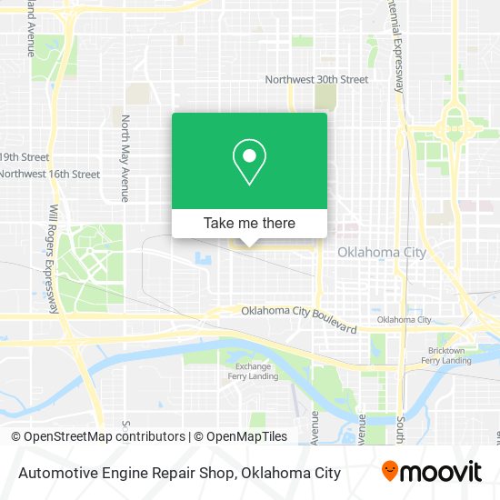 Mapa de Automotive Engine Repair Shop