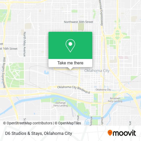 D6 Studios & Stays map