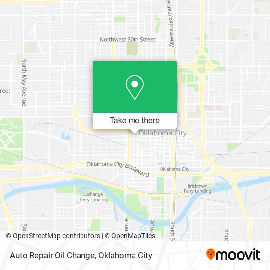 Mapa de Auto Repair Oil Change