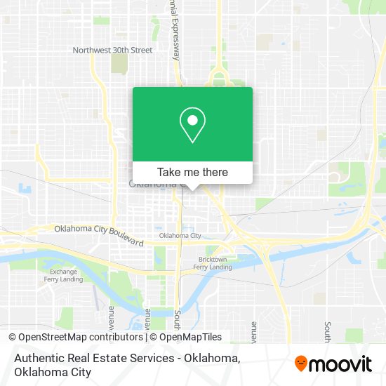 Authentic Real Estate Services - Oklahoma map