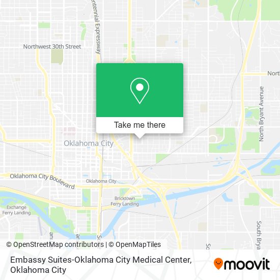 Embassy Suites-Oklahoma City Medical Center map