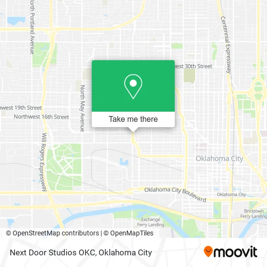 Next Door Studios OKC map
