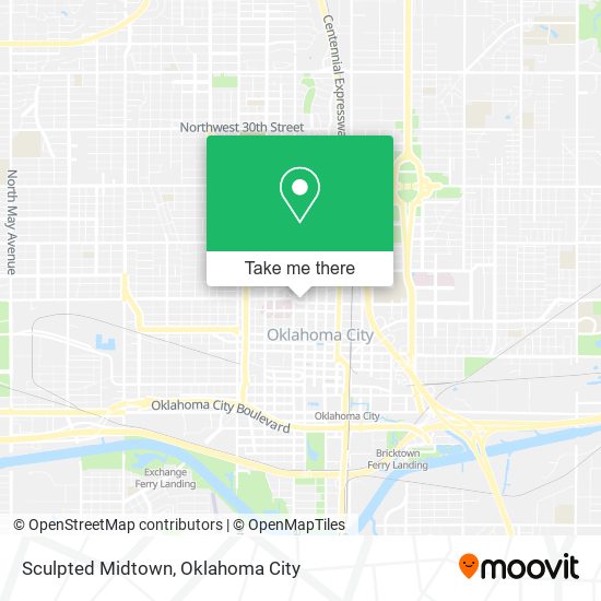 Sculpted Midtown map
