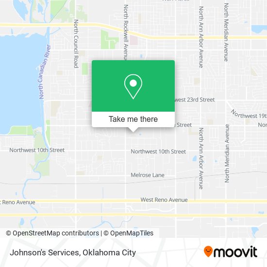 Johnson's Services map
