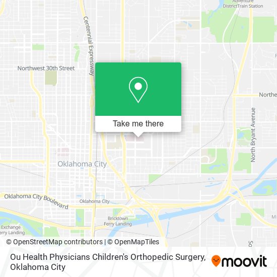 Ou Health Physicians Children's Orthopedic Surgery map