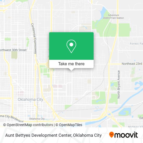 Aunt Bettyes Development Center map