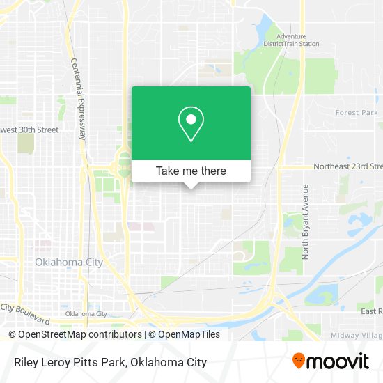 Riley Leroy Pitts Park map