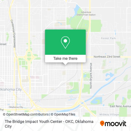 The Bridge Impact Youth Center - OKC map