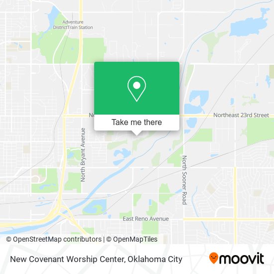 Mapa de New Covenant Worship Center