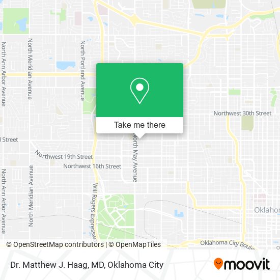Dr. Matthew J. Haag, MD map