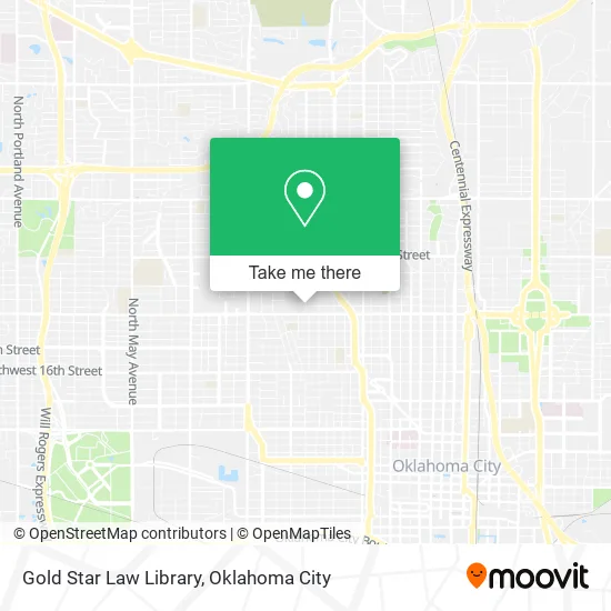 Gold Star Law Library map