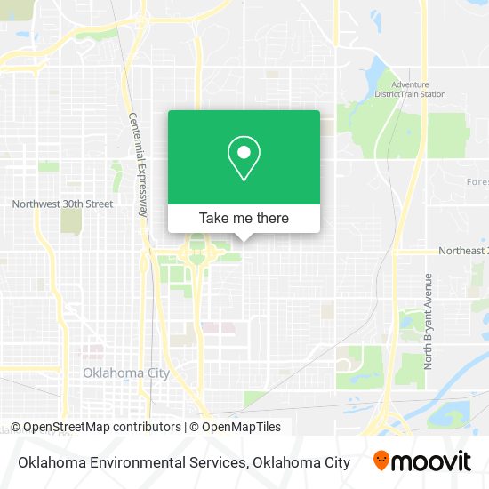 Oklahoma Environmental Services map
