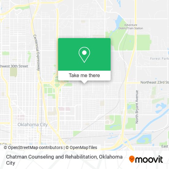 Chatman Counseling and Rehabilitation map