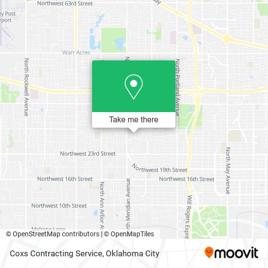 Coxs Contracting Service map
