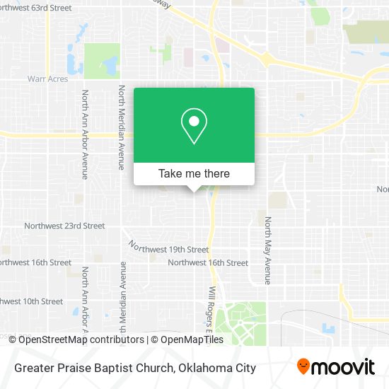 Greater Praise Baptist Church map