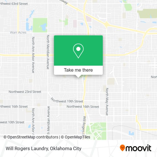 Will Rogers Laundry map