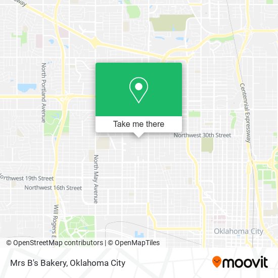 Mrs B's Bakery map