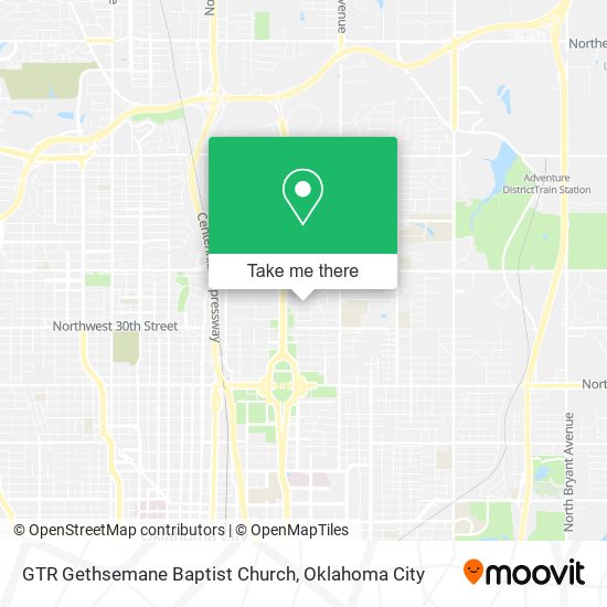 GTR Gethsemane Baptist Church map