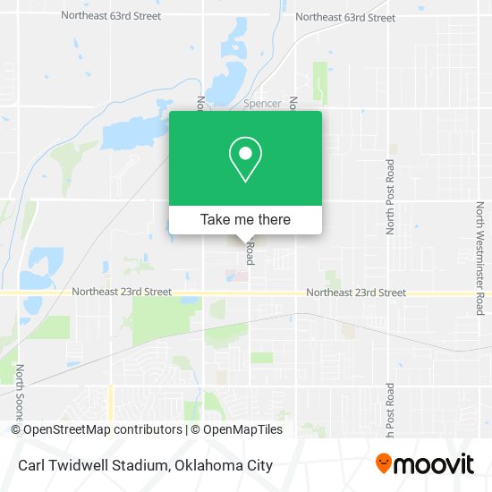 Carl Twidwell Stadium map