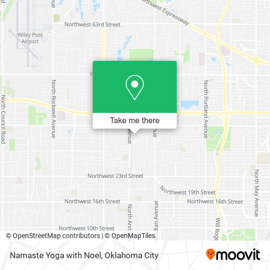 Namaste Yoga with Noel map
