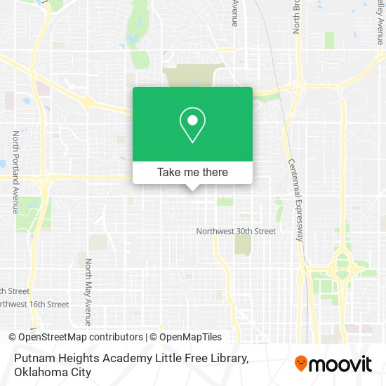 Mapa de Putnam Heights Academy Little Free Library