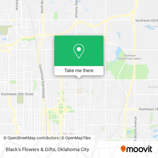 Black's Flowers & Gifts map
