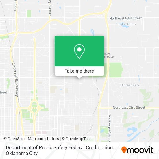 Department of Public Safety Federal Credit Union map