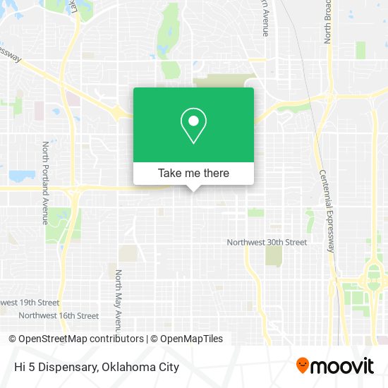 Hi 5 Dispensary map