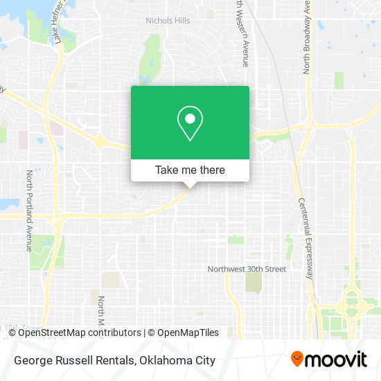 George Russell Rentals map