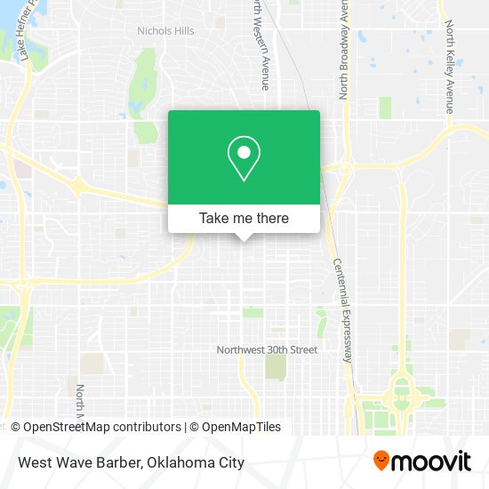 West Wave Barber map