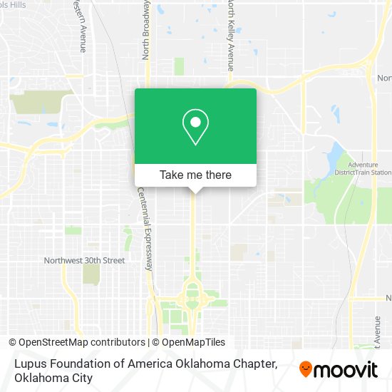 Lupus Foundation of America Oklahoma Chapter map