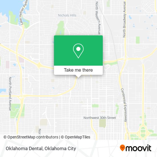 Mapa de Oklahoma Dental