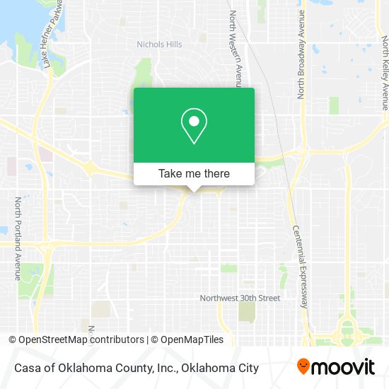 Casa of Oklahoma County, Inc. map
