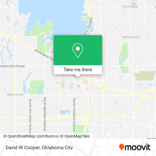 David W Cooper map