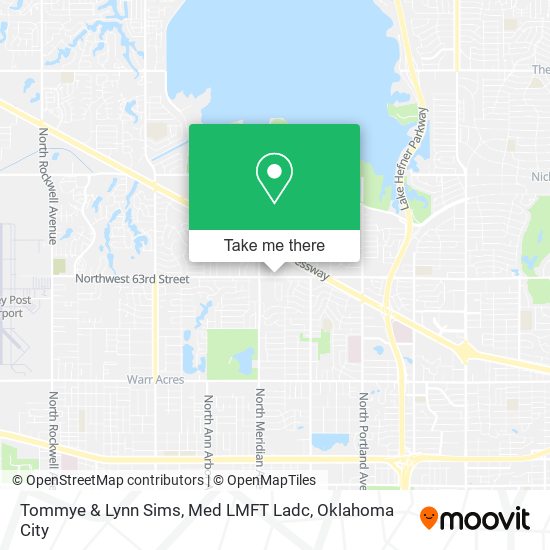 Mapa de Tommye & Lynn Sims, Med LMFT Ladc
