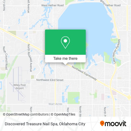 Discovered Treasure Nail Spa map