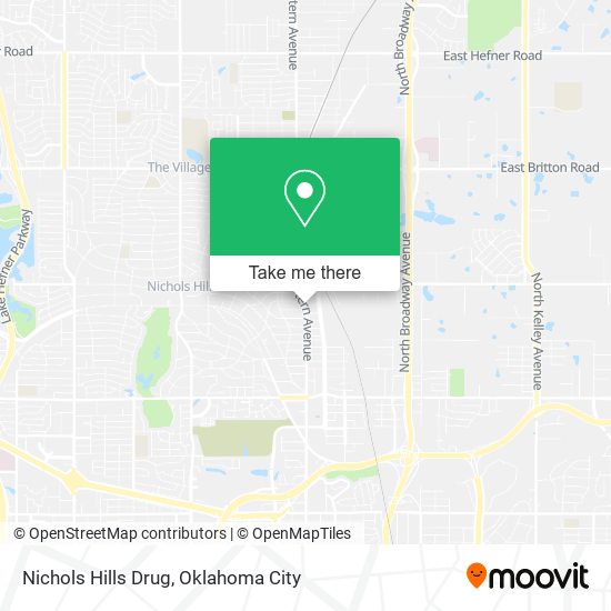 Mapa de Nichols Hills Drug