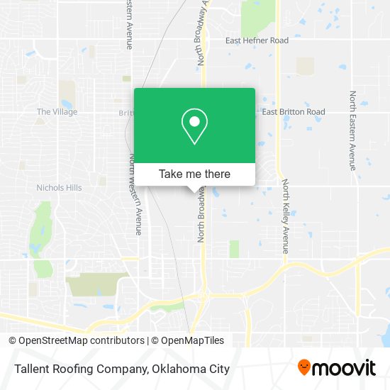 Tallent Roofing Company map