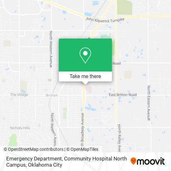 Emergency Department, Community Hospital North Campus map