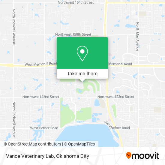 Vance Veterinary Lab map