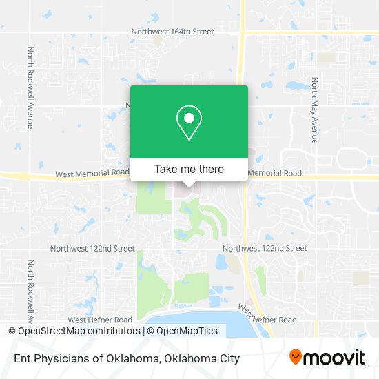 Ent Physicians of Oklahoma map