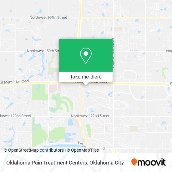 Oklahoma Pain Treatment Centers map