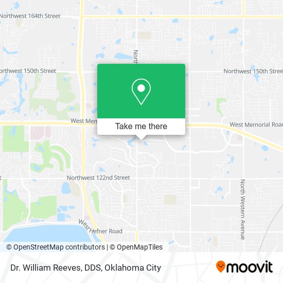 Dr. William Reeves, DDS map