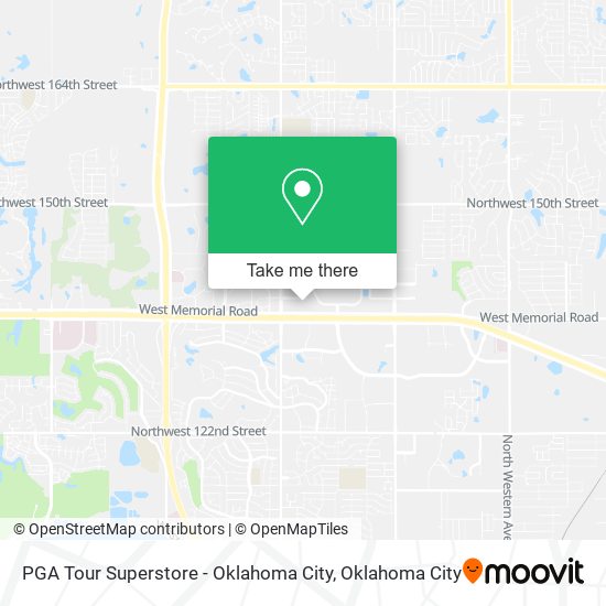 PGA Tour Superstore - Oklahoma City map