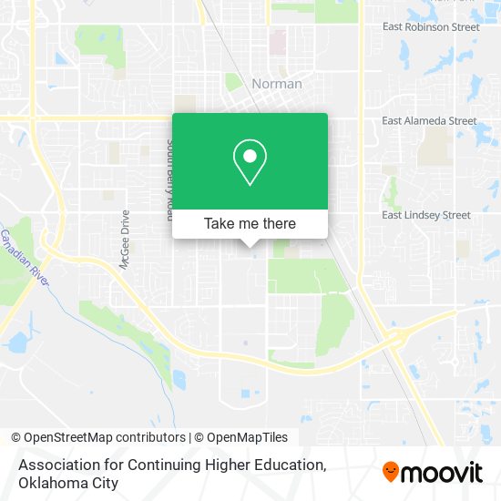 Mapa de Association for Continuing Higher Education