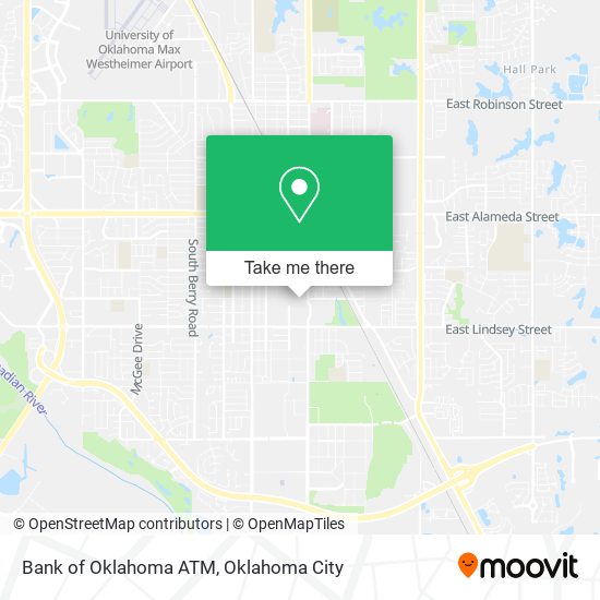Bank of Oklahoma ATM map