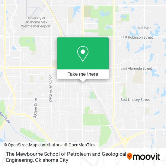The Mewbourne School of Petroleum and Geological Engineering map