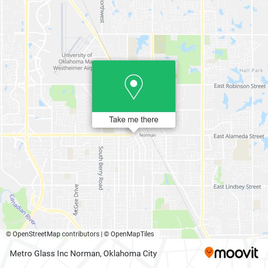 Mapa de Metro Glass Inc Norman