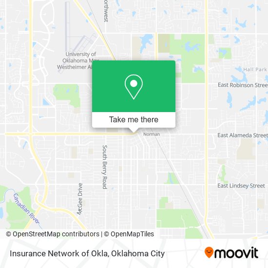 Insurance Network of Okla map